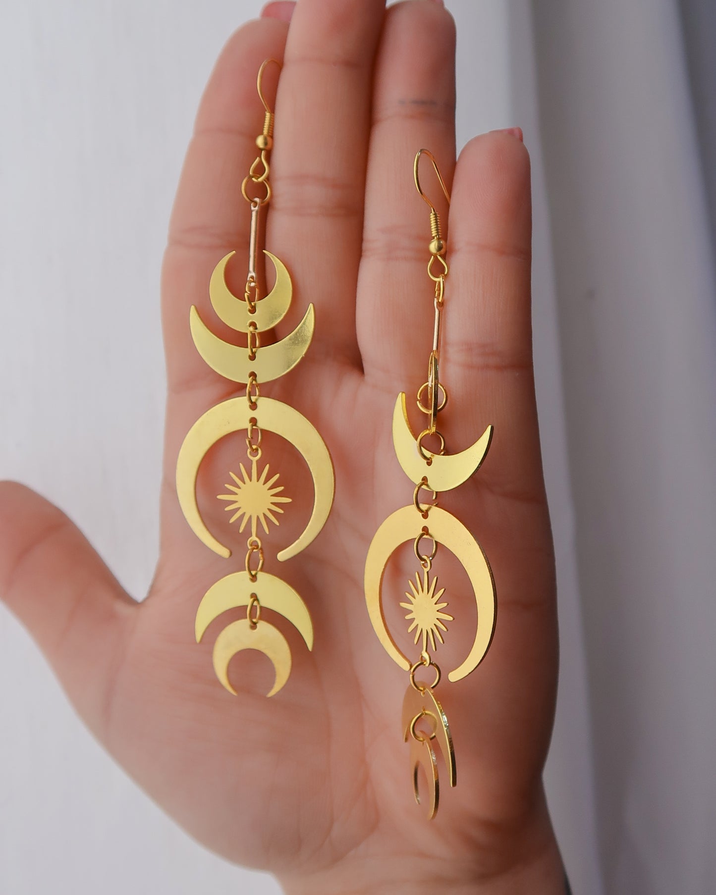 Moon and stars earrings