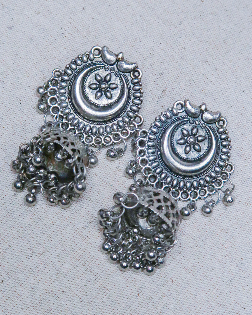 Moon tribal earrings