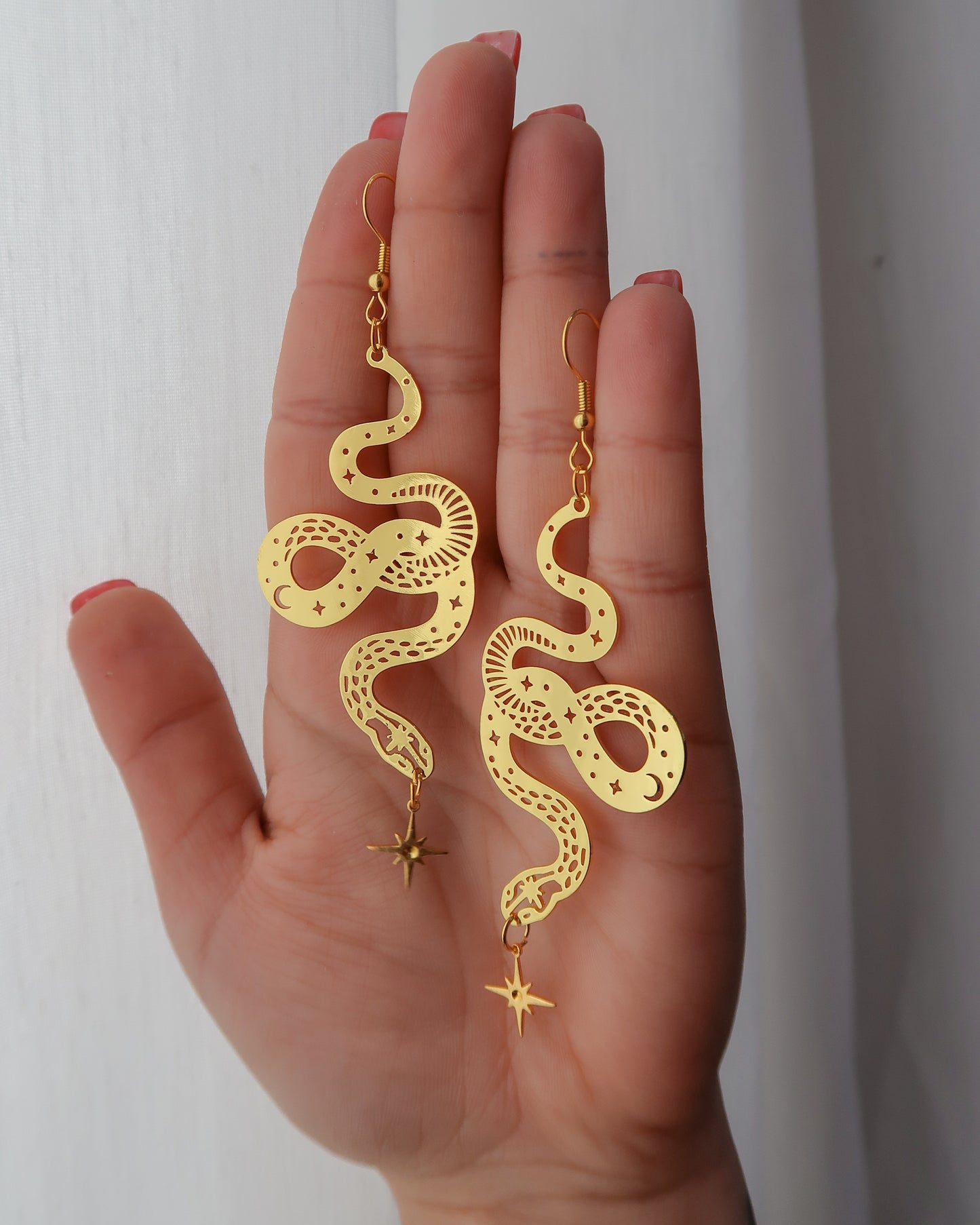 Egyptian earrings | Big serpent earrings