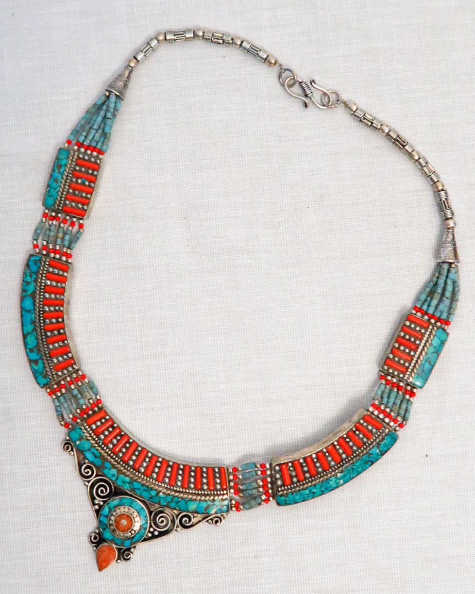 Tibetan stone necklace