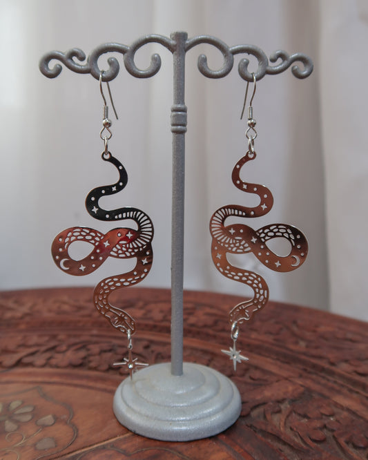 Egyptian earrings | Big serpent earrings