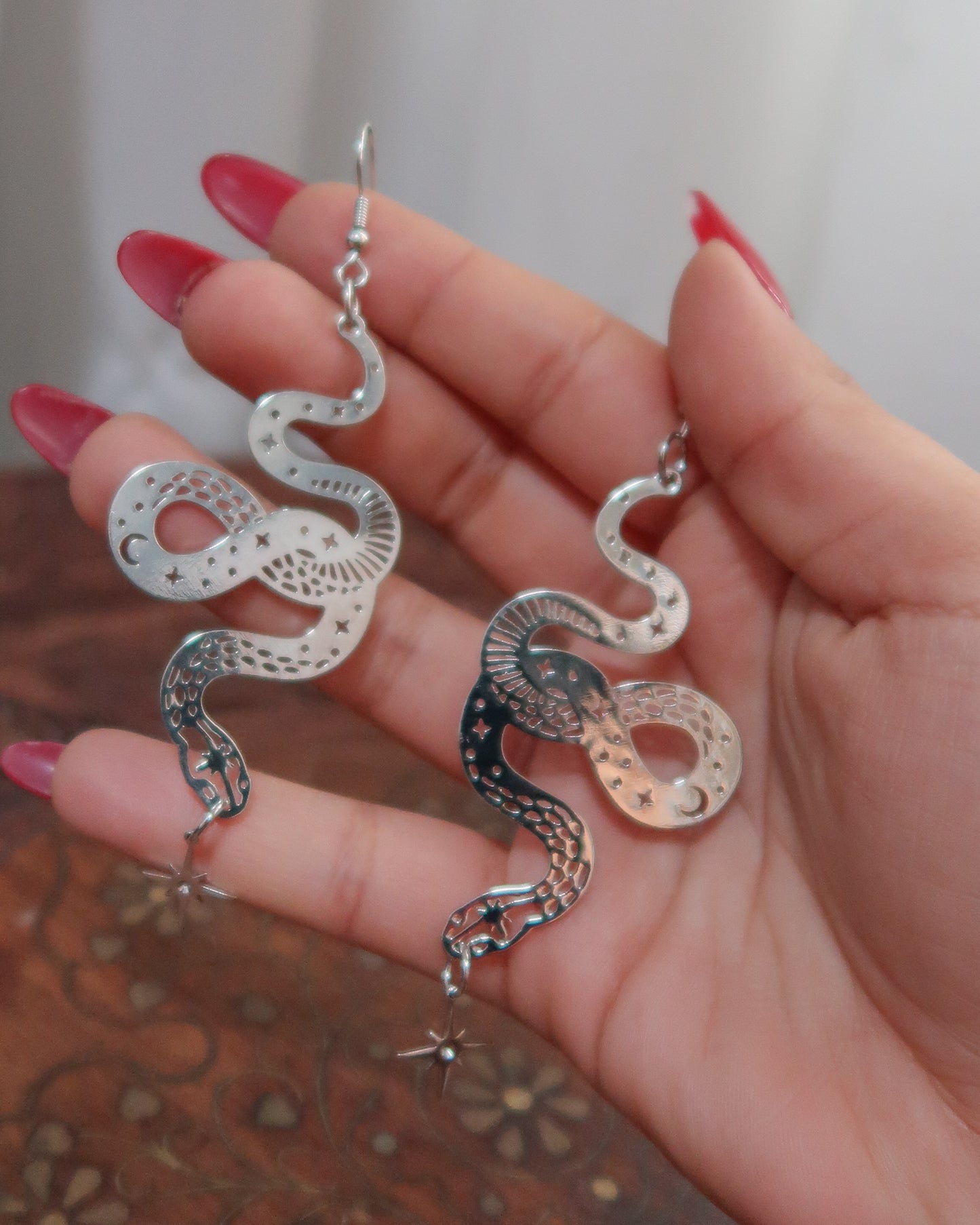 Egyptian earrings | Big serpent earrings