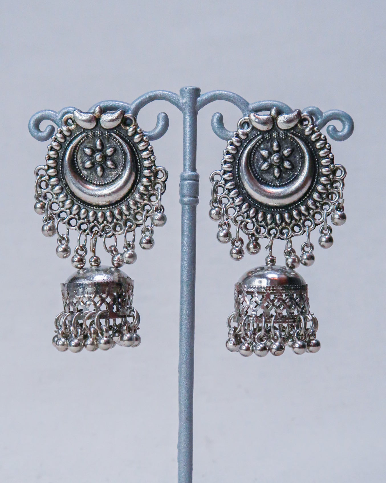 Moon tribal earrings